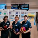 2023 mitalistit naiset: 2. Marli Roikonen, 1. Lea Romppanen, 3. Marita Vilkman